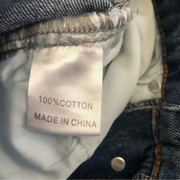 Princess Polly Button Fly Raw Hem High Waist Jeans Size 0/EU 32 - Picture 8 of 12